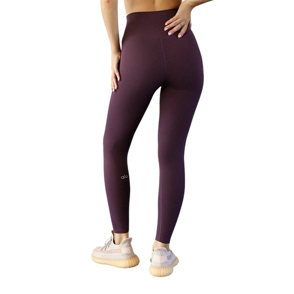 Alo‎ Yoga Women's Purple Stretch High Waist Sports Leggings Size XS